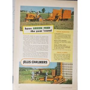 Allis Chalmers Silage Magazine Advertisement 1951